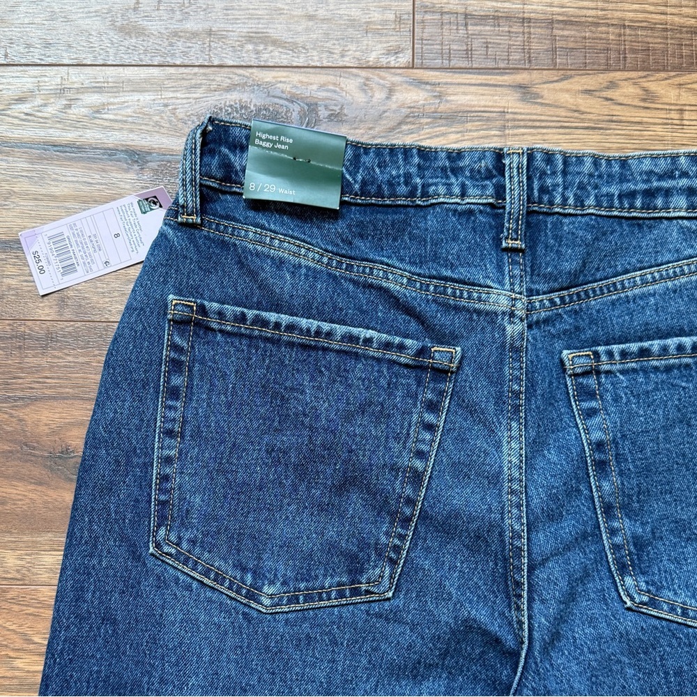 Wild Fable Women’s Baggy Super High Rise Distressed Ripped Jeans Size 8 NWT - Picture 9 of 11